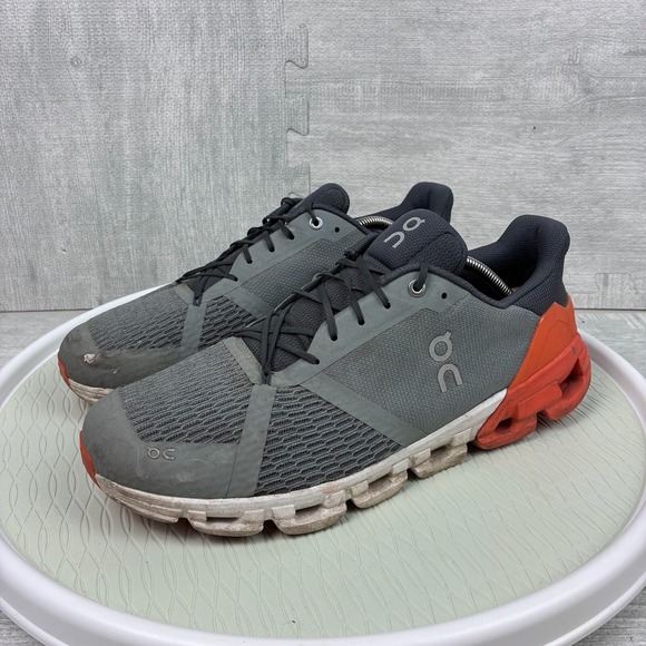 Other - On Cloud Flyer 4 Mens 12 Running Shoes Sneakers Gray Fossil Flame 71.98095